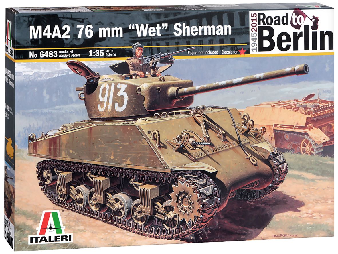 6483 техника и вооружение m4a2 76mm wet шерман 1 35